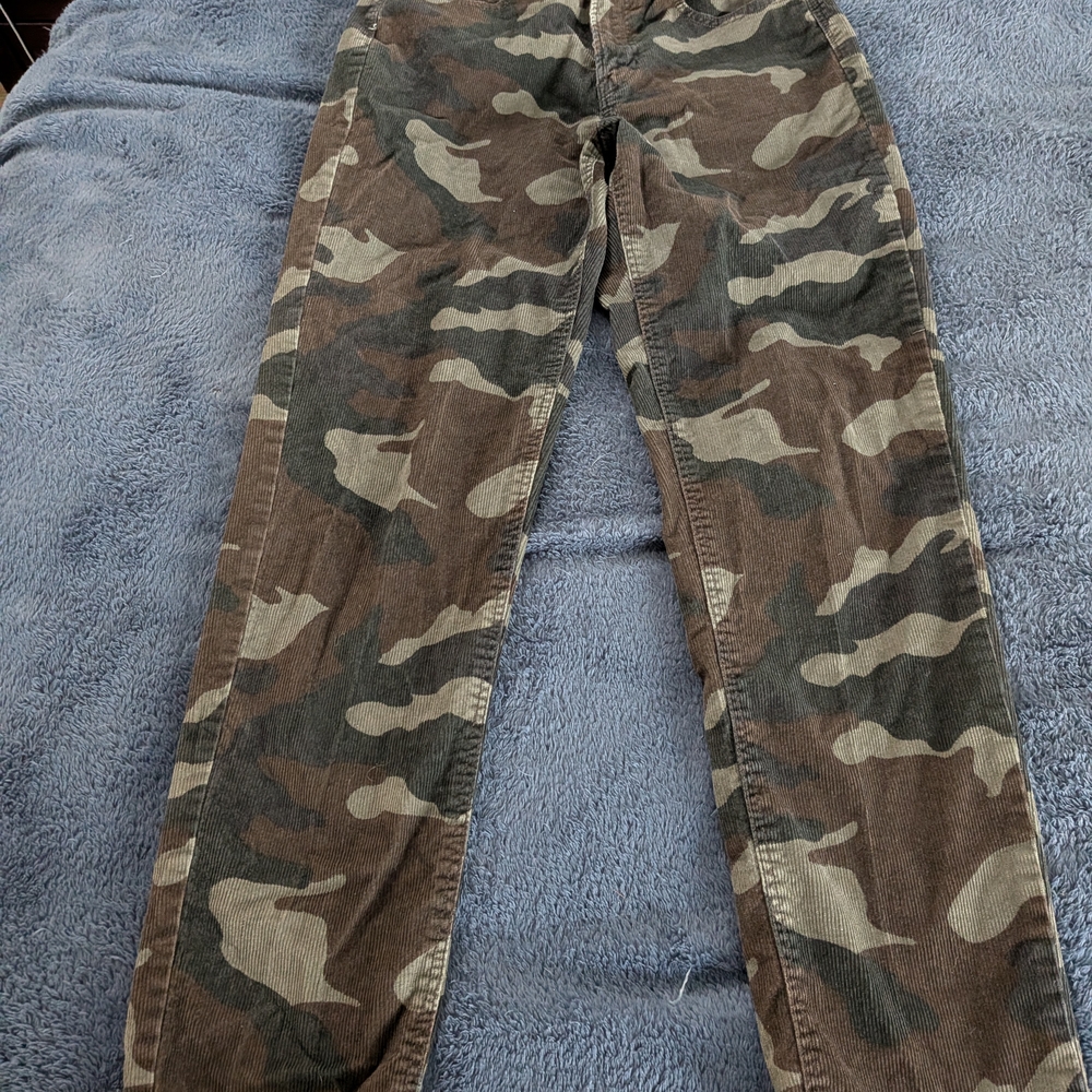Camouflage Cargo Pants American Eagle Size 2 Long Super Stretch